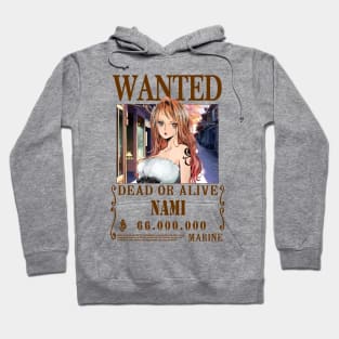 Nami One Piece Wanted Hoodie